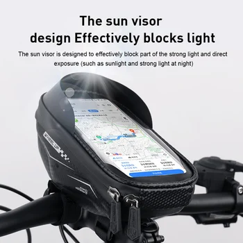 WHEELUP Bicicleta Geanta Pentru Telefon Mobil rezistent la apa Sac Biciclete Cadru Fața de Sus a Tubului Impermeabil Sac Biciclete Mtb de Ciclism Accesorii