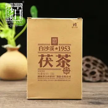 Baishaxi Floare de Aur Fu Cha 1953 Anhua Întuneric Ceai Caramida Cutie de Ambalare 338g
