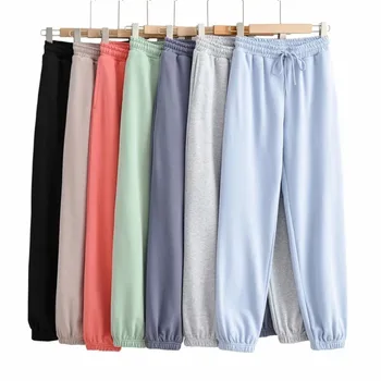 Mozision Casual Două Bucata Set Pentru Femei fără Mâneci Sling Crop Top de Înaltă Talie Dantelă-up Pantaloni Harem Seturi Doamnelor 2021 Pantaloni Set