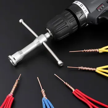 Automată De Sârmă Stripteuză Sârmă Răsucită Instrument Cablu Peeling Răsucire Conector Electrician De Separare Artefact Pentru Mașină De Găurit Driver
