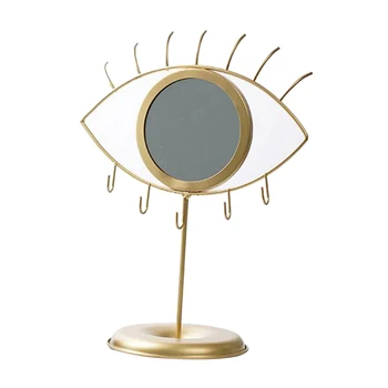 Masă Ochi în Formă de Oglindă cu Suportul pentru Bijuterii,Decorative Moderne Colier er