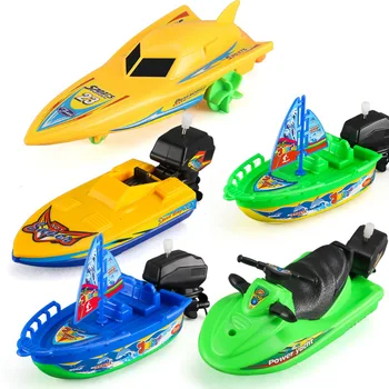 1 buc Copii Barca de Viteza Navei Vânt de Până Jucării Jucarii de Baie Duș Jucării care Plutesc În Apă Copiii Clasic Jucăriile pentru Copii Băieți Cadou