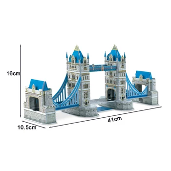 Puzzle 3D de renume Mondial clădire modernă, Tower Bridge din Londra Anglia arhitecturi model de educație jucării pentru copii CADOURI