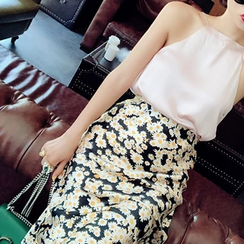 Talie mare fuste femei streetwear leopard fusta lunga eleganta coreean fuste sifon de epocă harajuku fusta de vară 2020