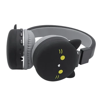 Ureche Căști Bluetooth Tineri Copii Pliabil setul cu Cască Stereo 3,5 mm Plug cu Microfon Radio FM