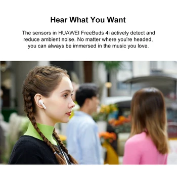Versiune globală Huawei Freebuds 4i Căști fără Fir Dinamic Unitate ANC Anulare Activă a Zgomotului Wireless Bluetooth 5.2 dual-microfon