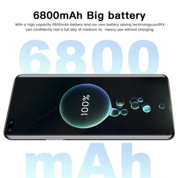 De Brand Nou Novo 8 Pro 5G 16GB, 512GB 7.3 Inch Android11 Smartphone 6800mAh Camera 32MP+64MP Ecran Complet Deca Core LTE Telefonul Mobil