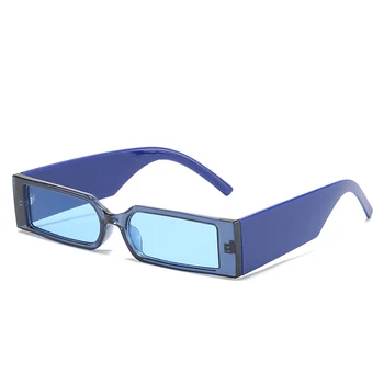 2021 Moda Colorate Dreptunghi ochelari de Soare Femei Retro Designer de Brand Larg Picioare Ochelari de Nuante UV400 Bărbați Pătrat Ochelari de Soare