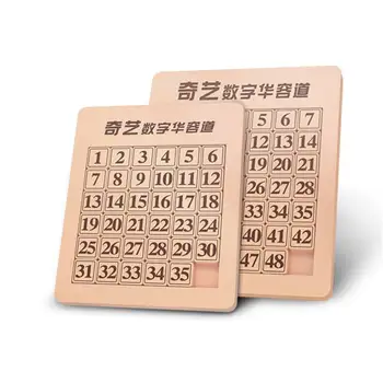 QIYI Magnetic Digital Huarong Drum 6x6 7x7 Învățare Chineză Alunecare Bloc Jucarii Dezvoltare Matematica Jucarii Educative