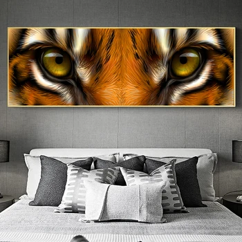 Panza Pictura Animale Sălbatice Tigru, Leopard Ochii de Lup Arta de Perete Postere si Printuri Poze de Perete pentru Camera de zi Acasă Cuadro Decor