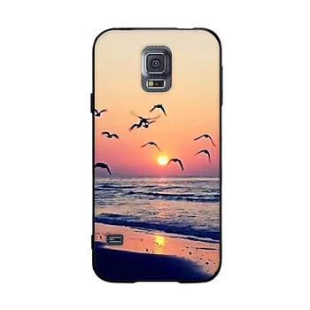 Caz Pentru Samsung Galaxy S5 Caz Silicon Transparent Capacul Din Spate Pentru Samsung Galaxy S5 Caz Bara De Protecție Coque Moale Coque Pisica Drăguț Etui