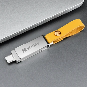 Kodak Metal OTG USB Flash Drive 128 GB 64GB 32GB USB3.1 Pendrive Cle USB Flash Stick Tip C 2 în 1 Stick USB Dual pentru Macbook PC