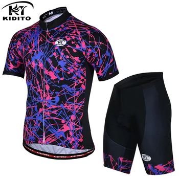 2021 KIDITO Ciclism Jersey Costum Nou echipa pro MTB Salopete pantaloni Scurți Set de Vara pentru Bărbați Respirabil Biciclete Imbracaminte Ropa Ciclismo Triatlon
