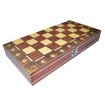 3-in-1 Combo Magnetic Pliere Set Tabla de Joc de Șah și Dame, Table 15x15inch