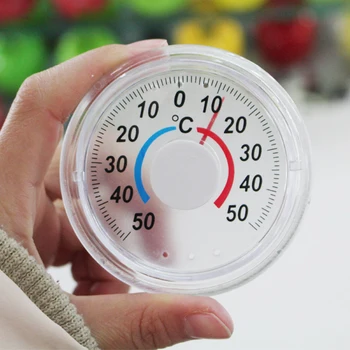 Indicatorul de Plastic în aer liber, Grădină Acasă Absolvit Disc Termometru Mini Indicatorul de Temperatură Contor pentru Fereastra Usa