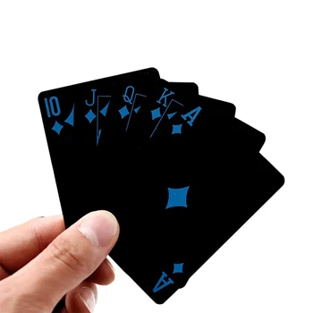 Aur de 24k Carte de Joc Joc de Poker Punte Foita de Aur de Poker Costum de Plastic Magic Impermeabil Punte De Carduri de Magie Apă Cadou de Colectie