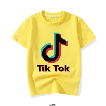 Tik Tok Vara Tik Tok T-Shirt pentru Copii Fete Baieti Tricou Maneca Scurta Bluze Copii Bumbac Sport de Agrement Tees