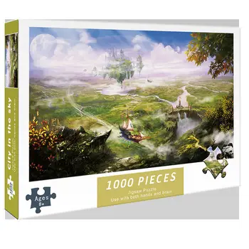 Mini Puzzle-Uri De 1000 De Piese Din Lemn Asamblarea Imagine Peisaj Puzzle Jucării Pentru Adulți Pentru Copii Jocuri Pentru Copii De Învățământ De Jucărie