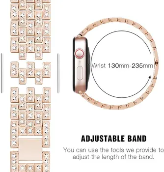 Curea Pentru Apple watch band se 6 5 4 42mm 38mm oțel Inoxidabil pentru iwatch 5 4 banda curea de ceas brățară Accesorii 44mm 40mm