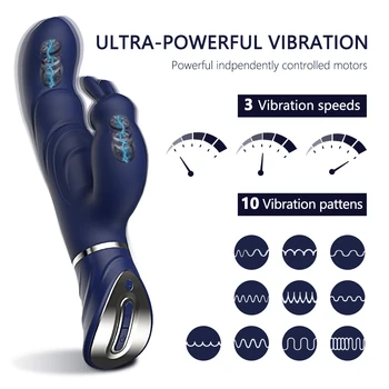 Puternic Iepure Vibratoare pentru Femei Stimulare Clitoris Orgasm G-spot Mare Dildo Vibrator Sex Feminin Jucarii pentru Adulti 18