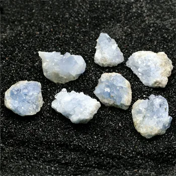1 buc Naturale Celestine Piatră Cluster Specimene Minerale Brute Naturale de Cuarț Piatră Brută Ornamente pentru Decor Acvariu Acasă