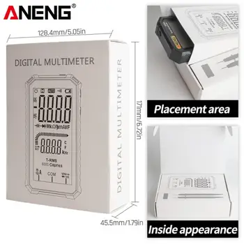 ANENG 602A Metru Digital Multimetru 6000 De Capete de acuzare AC/DC Curent Ampermetru Tester de Tensiune Multimetro Masina Amp Hz NCV Tester de Tensiune