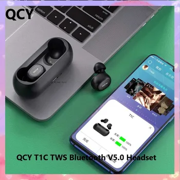 Mijia QCY T1C TWS Căști Bluetooth V5.0 set de Căști Stereo 3D Sport Pavilioane Wireless cu Microfon Dual de Încărcare Cutie