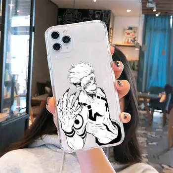 Jujutsu Kaisen Satoru Gojo anime Caz de Telefon Transparent pentru iPhone 6 7 8 11 12 s mini pro X XS XR MAX Plus funda shell
