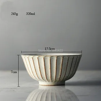Stil Japonez Gresie Tacamuri Set Casa Retro Ceramice Castron De Pește Farfurie Farfurie Supa Cu Taitei, Salata Bowl Castron De Orez