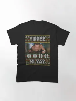 Yippee Ki Yay Urât Pulover de Crăciun Mor Greu Tribut de Vânzare Fierbinte Clovn Tricou Barbati/femei Imprimate Teroare Moda T-shirt