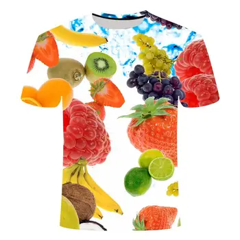 2020 Noi de Vara Casual 3D T-shirt pentru Bărbați Fructe de Imprimare T-shirt de Vara cu Maneci Scurte T-shirt XXS-6XL
