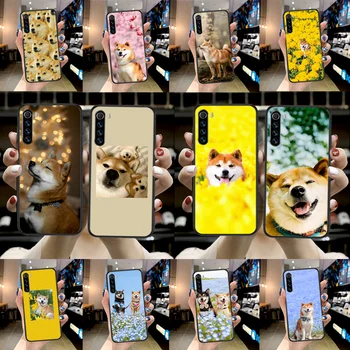 Shiba Inu Câine Drăguț Caz de Telefon Pentru Xiaomi Redmi Nota 7 8 8T 9 9 4X 7 7A 9A K30 Pro Ultra negru Coque Tpu Coajă 3D Bara Destul de