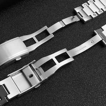 Otel Inoxidabil 316L curea pentru casio g-shock GMW-B5000 ceas bandă de oțel Solid, curea de culoare argintie