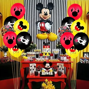 Happy Birthday Mickey Mouse Prima Aniversare Decor copil favoarea Mickey Mouse Simțit Banner Mickey Mouse Tema Consumabile Partid Decor