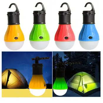 AAA*3 Baterie Bec LED Camping Lanternă Portabilă de Urgență în aer liber Cort de Lumină la Îndemână Cârlig Torch Lampă rezistent la apa Pentru Drumeții, Pescuit