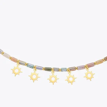 ENFASHION Stea de Epocă Pandantiv Colier Pentru Femei Coliere din Oțel Inoxidabil de Culoare de Aur Collier Femme Moda Bijuterii P213241
