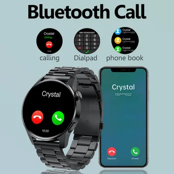 2021 Bluetooth Nou Apel Bărbați ceas Inteligent rata de Inima tensiunea de Fitness sport ceas de Lux ceas Inteligent de sex masculin pentru iOS Android