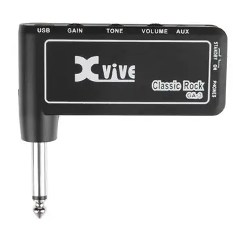 Xvive GA-3 Mini Portabil de Chitara Electrica Plug Amplificator pentru Căști Mini Amplificator pentru Căști Built-in de Denaturare Chitară Accesorii