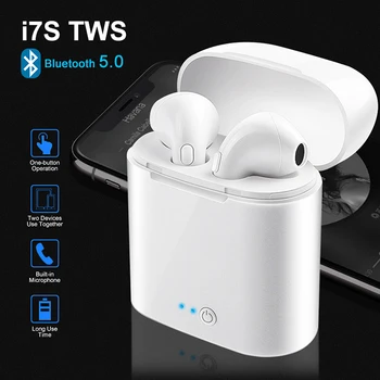 I7 i7s TWS Aer Wireless Căști Bluetooth căști sport Căști setul cu Cască Cu Microfon Cască Pentru Iphone Xiaomi Samsung Huawe