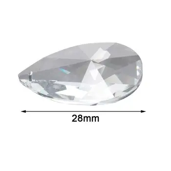 Iluminat Cristal Accesorii de Sticlă Clară Crystal Prism Distanțier Candelabru DIY Suncatcher Fațete Pandantiv Bijuterii U6J5
