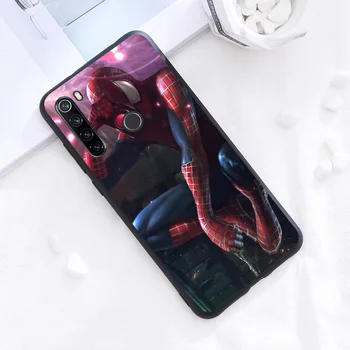Rece Marvel Spider Man Pentru Xiaomi Redmi Note 4 4X 5 5A 6 7 8 8T 9S 7S 9T 10 10 5G Pro Prim-Max Balck Caz de Telefon Moale