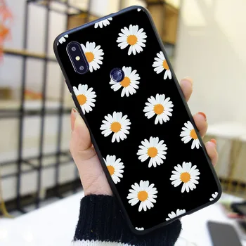 Capacul din spate Pentru Xiaomi Mi Max se Amestecă 1 2 2 3 Daisy Floare Floral Alb Estetic Telefonul Negru Caz Silicon Pentru Xiaomi Mi Notă 1 2 3