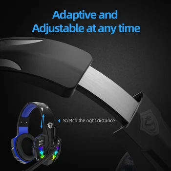 PS4, PS5 Calculator Cască RGB cu iluminare 360°Stereo de Reducere a Zgomotului Microfon Respirabil Căști Profesionale de Gaming Headset