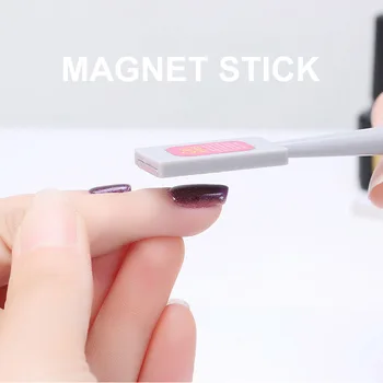 Ochi de pisica Magnet Instrumente Singur Cap Stong Magnet Stick Linie Curbă Benzi Modele 3D Pentru Polish Gel Nails Art Instrument Magnetic Pen