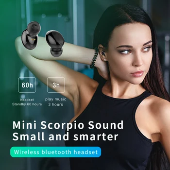 JIMARTI B20 Adevărat wireless pierderi de reducere a zgomotului atinge anti-sudoare Bluetooth 5.0 stereo sport căști căști auriculare