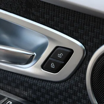 Auto crom Styling Mânerul Ușii Castron Capac Ornamental Pentru BMW Seria 2 F45 Interior Clanță Cadru Autocolante Decorative