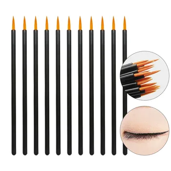 50pcs/lot Mâner Negru Reutilizabile Gel Liner Nail Art Pensule Pictura Pen Frumusete Makup de Instrumente de Unghii materiale pentru Profesionisti