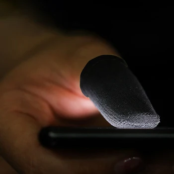 1 Pereche de Deget Mâneci Mobile Controler de Joc Anti-derapare Sweatproof Degetelor Caz Protector În Stoc Jocuri Deget Mâneci