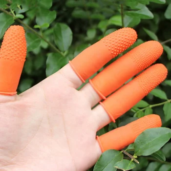 100buc/lot Nail Art Latex de Cauciuc de Protecție Antipatinare Degetelor Mănuși de Latex de Cauciuc Degetul Pătuțuri Mănuși Antistatice en-Gros