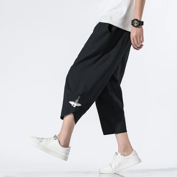 Oameni Noi Hip Hop Bumbac Harem Pants Mens Stil Chinezesc Jogger Pants 2020 Masculin Pierde Vara Pantaloni Casual Pantaloni Plus Dimensiune